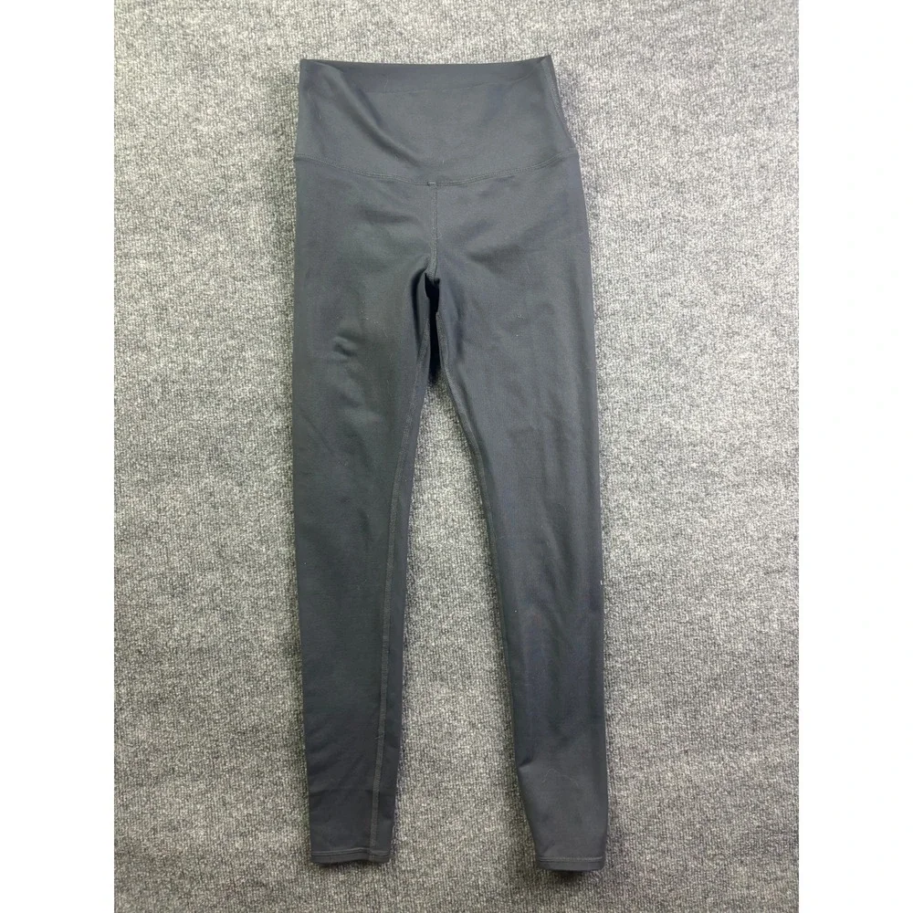 Alo High Rise Leggings Womens‎ Small Gray Full Length Athletic Yoga Pants